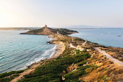 Parc archéologique de Tharros San Giovanni di Sinis en Sardaigne