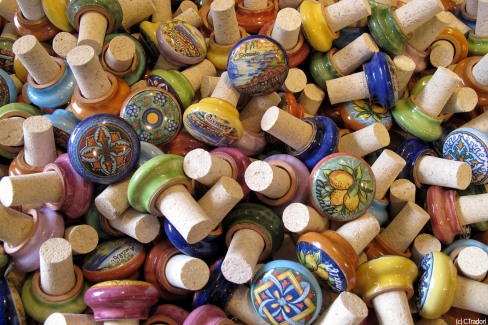 Bouchons en céramique de la côte amalfitaine