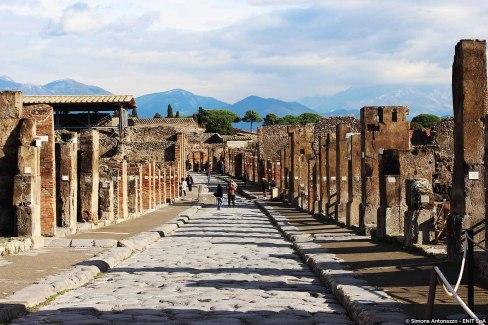 Les vestiges de la ville de Pompei