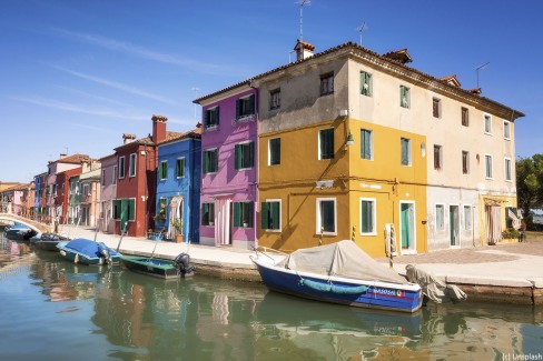 Ile du Burano au nord de Venise