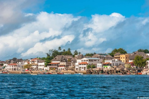 Lamu old town waterfront, Kenya, UNESCO World Heritage site