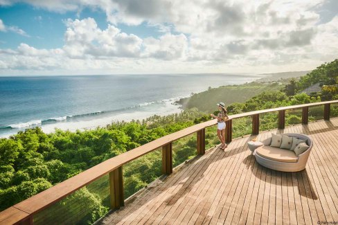 Superbe vue sur mer depuis un hôtel de La Réunion