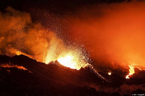 Eruption volcanique du Piton de la Fournaise