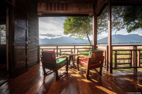 Hébergement sur les rives du Mékong aux portes des 4000 îles au Laos