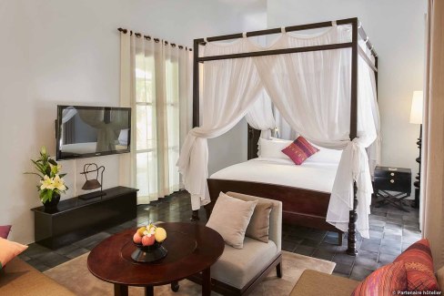 Hôtel de luxe dans une ancienne résidence du gouverneur à Luang Prabang