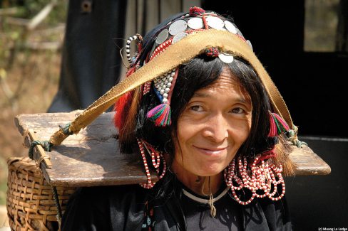 Minorité ethnique dans la région de Muang La au nord du Laos