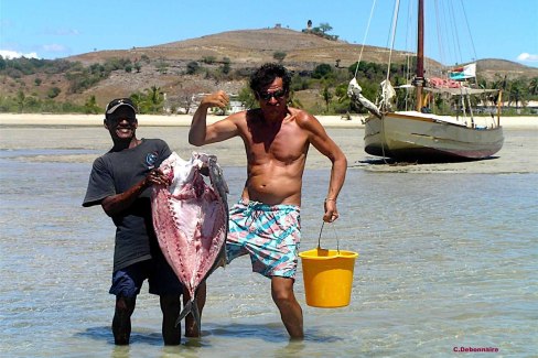 Croisière à Madagascar - Portrait de l'équipage après la pêche
