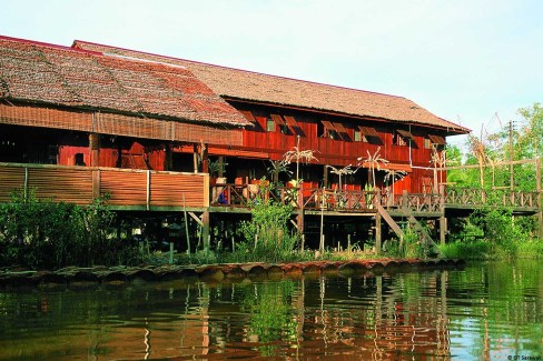 Maison traditionnelle Melanau en Malaisie