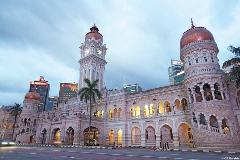 Place de l'indépendance à Kuala Lumpur, batiment Sultan Adbul Samad