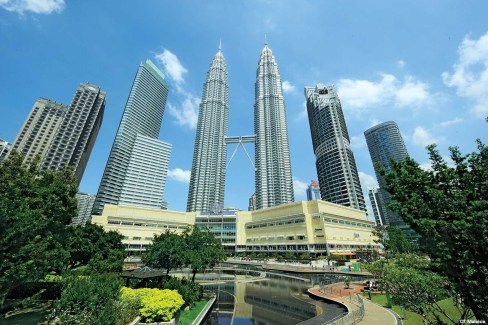 Vue des tours jumelles de Kuala Lumpur