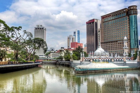 Confluence des rivières Gombak et Kelang