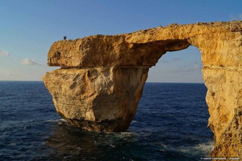 La fameuse Arche d'Azur, effondrée en 2017 (il y a une autre arche au nord de Gozo)