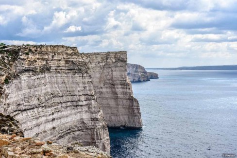 Falaises de Ta'Cenc sur l'île de Gozo