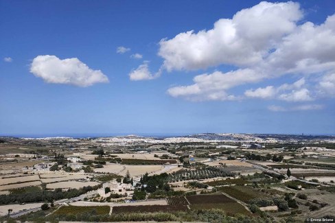 Vue sur la campagne maltaise depuis Mdina