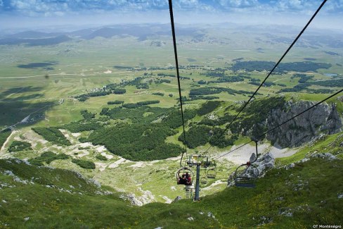 Les plaines monténégrines depuis les hauteurs