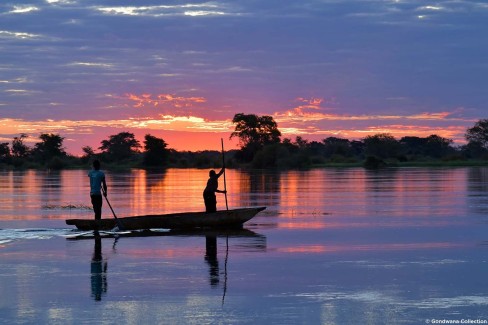 Retour de pêche sur le fleuve Okavango - Bande de Caprivi - Namibie