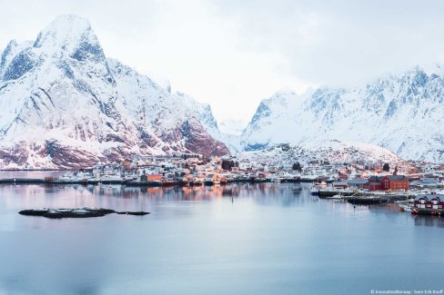 Reine en hiver, îles Lofoten