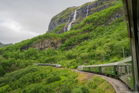 Paysages sur le trajet du Flåmsbana