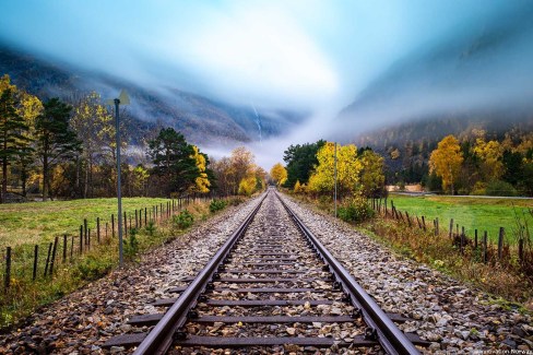 La ligne Raumabanen entre Dombås et Åndalsnes.