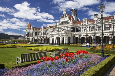 Historic Railway Station, Dunedin, South Island, New Zealand
