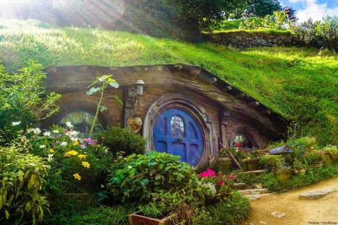 Hobbiton, la maison des Hobbits de la saga le Seigneur des Anneaux