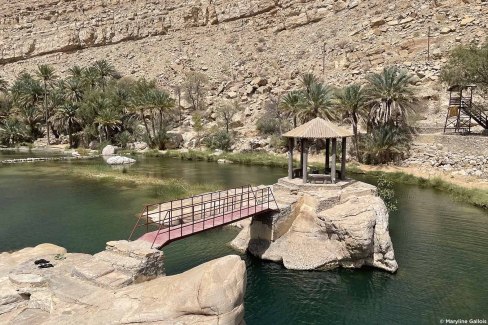Piscine principale du wadi Bani Khalid - Sultanat d'Oman