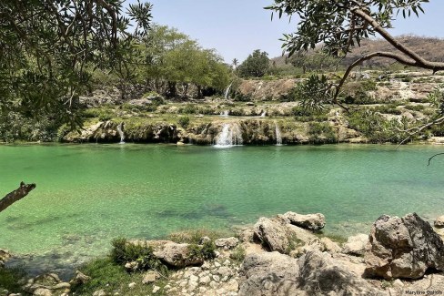 Cascade rafraichissante du wadi Dharbat - Oman