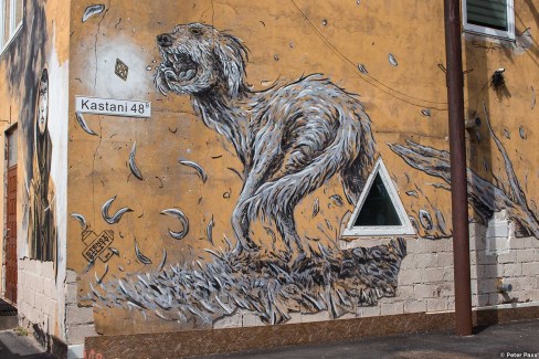 "Street Art" dans le quartier de Karlova à Tartu