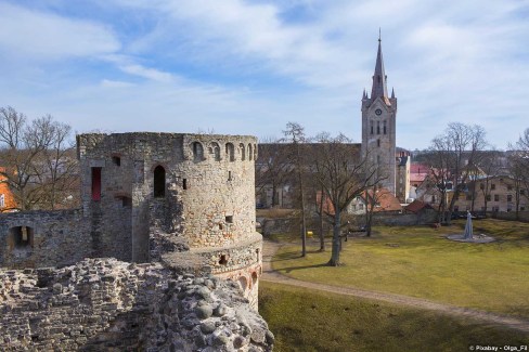 Château de Cesis en Lettonie