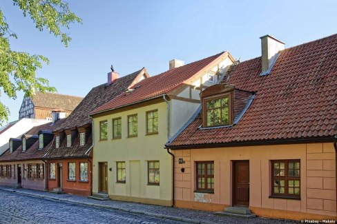 Centre historique de Klaipėda, Lituanie,