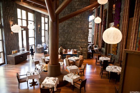 Salle de restaurant de l'hôtel Libertador en Vallée Sacrée