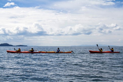 Kayak sur le lac Titicaca