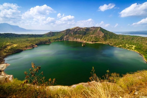 Taal volcano crater