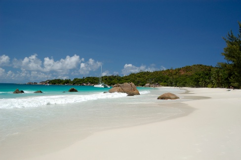 Anse Lazio sur l'île de Praslin