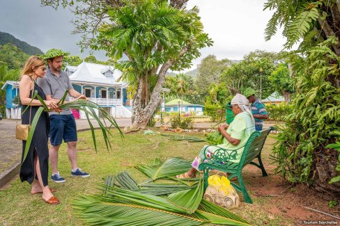 Atelier de tissage artisanal aux Seychelles
