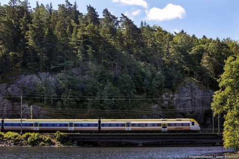 Train de la ligne Västtågen reliant Göteborg à Kungsbacka