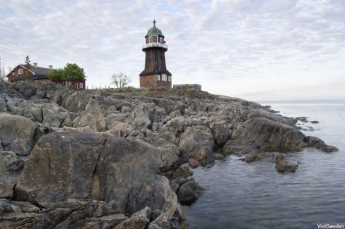 Phare de Bergudden, Västerbotten, Suède