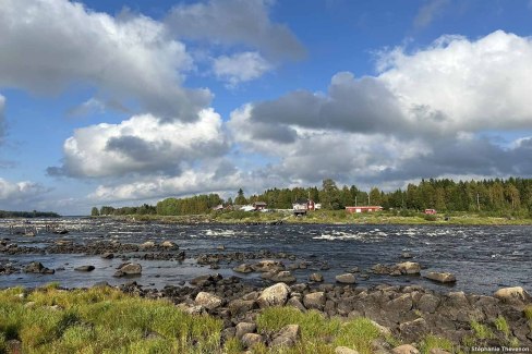 Rivière Torne, haut-lieu de la pêche au saumon en Laponie suédoise