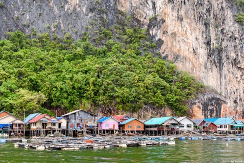 Village flottant sur l'ile "Koh Panyee"