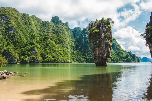 La baie de Phang Nga sur l'ile de "Koh Yao"