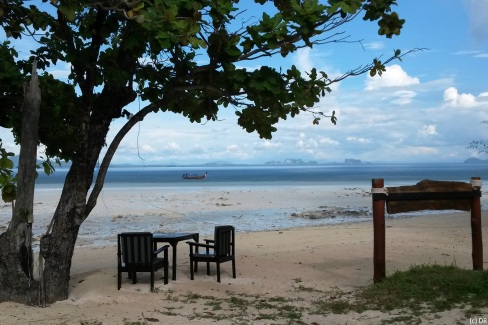 Panorama depuis la plage de Koh Kradan