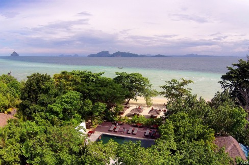 : Panorama depuis les hauteurs de Koh Kradan