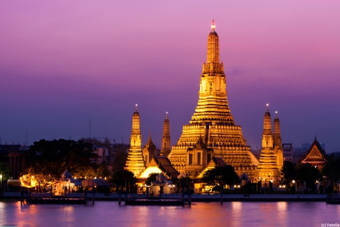 Le temple de Wat Arun à Bangkok