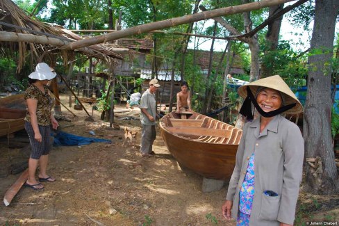 Chantier de btaeaux à Hoi An