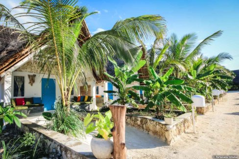 Petit hôtel tranquille sur une plage de Jambiani