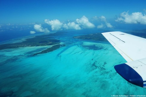 En vol entre Unguja et Pemba - archipel de Zanzibar